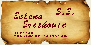 Selena Sretković vizit kartica